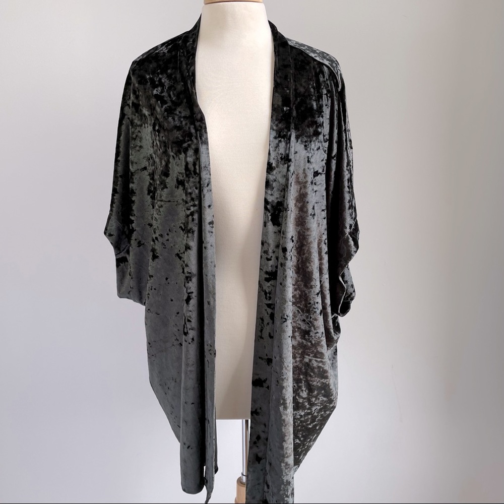 Victoria’s Secret black velvet robe